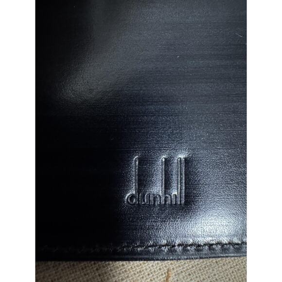 Dunhill London card  Holder  Wallet Black Leather Made in France Boxed - Picture 8 of 12